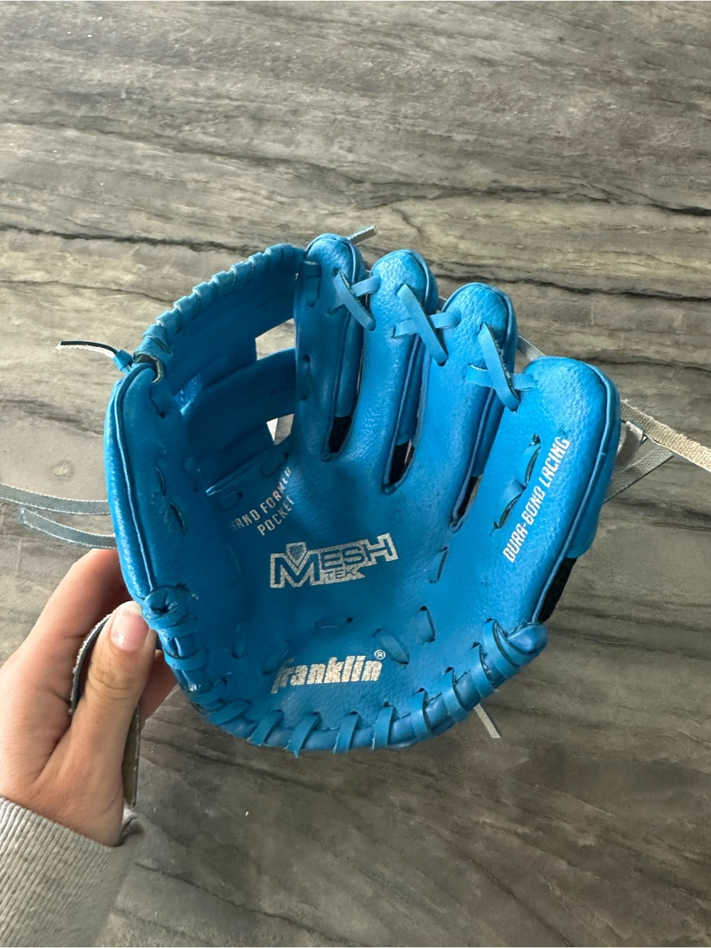 T-ball Franklin Youth Baseball Glove Mitt in Bright Blue